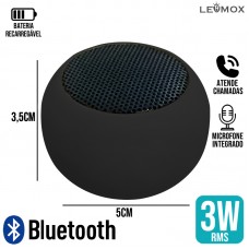 Mini Caixa de Som Bluetooth LES-888 Lehmox - Preta